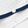 thumbnail image 3 of California Design Den 100% Cotton Duvet Cover Set - Luxurious 400 Thread Count, Polka Dot Bedding Set, Soft Sateen Weave, Button Closure and Corner Ties (3 Piece, Navy Dot, Queen Size), 3 of 10