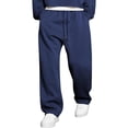 thumbnail image 5 of CCRFTGI Men's Pants Workout Big and Tall Hiking Pants Active Elastic Joggers for Men Outdoor Travel Sweatpants with Pockets Drawstring Dark Blue M, 5 of 6