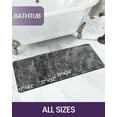 thumbnail image 5 of Bath Mat 17x32, Non Slip Quick Dry Rugs, Super Absorbent Ultra Thin Bathmat, Washable Rubber Mats for Shower Floor, in Front of Bathtub, Sink, Bathroom Accessories Decor, Light Grey, 5 of 6