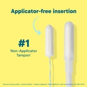 o.b. Tampons Super Plus Absorbency, Applicator Free Tampons, Fragrance-Free - 40ct
