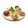 thumbnail image 2 of Classic Touch JMST51 Round Marble Seder Tray with 6 Bowls, 2 of 2