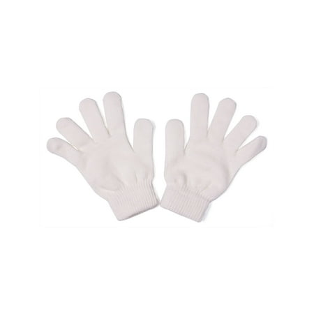 - Unisex Adult Full Finger Gloves, White