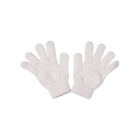 Unisex Adult Full Finger Gloves, White