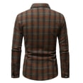 thumbnail image 6 of SAWOBUUN Men's Plaid Flannel Shirt Long Sleeve Button Down Casual Soft Brushed Checkered Shacket, 6 of 8