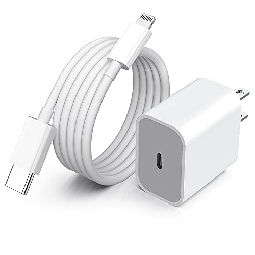 iPhone Fast Charger Cable?Apple MFi Certified?20W PD USB C Wall Charger