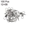 thumbnail image 3 of Unique Bargains 13LBS Cuivre Fer Pêche à Rouler Pivotant avec Snap Interlock, Noir 100 Pack, 3 of 5