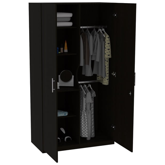 Clóset tradicional Excelsior 2 puertas 4 entrepaños eco wengue