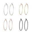 thumbnail image 4 of 1 par de pendientes de aro, colgantes de oreja redondos de estilo Simple creativo, accesorio de moda, adornos de orejas para decoración dorada Ropa, zapatos y accesorios Miscelánea Dorado 3cm Sonducket AP009026-02B, 4 of 6