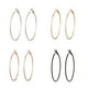 thumbnail image 5 of 1 par de pendientes de aro, colgantes de oreja redondos de estilo Simple creativo, accesorio de moda, adornos de orejas para decoración dorada Ropa, zapatos y accesorios Miscelánea Dorado 3cm Qarigey AP009026-02B, 5 of 6