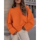 thumbnail image 5 of Suéter PRETTYGARDEN Oversize de Cuello Redondo Peludo Naranja Talla L, 5 of 8