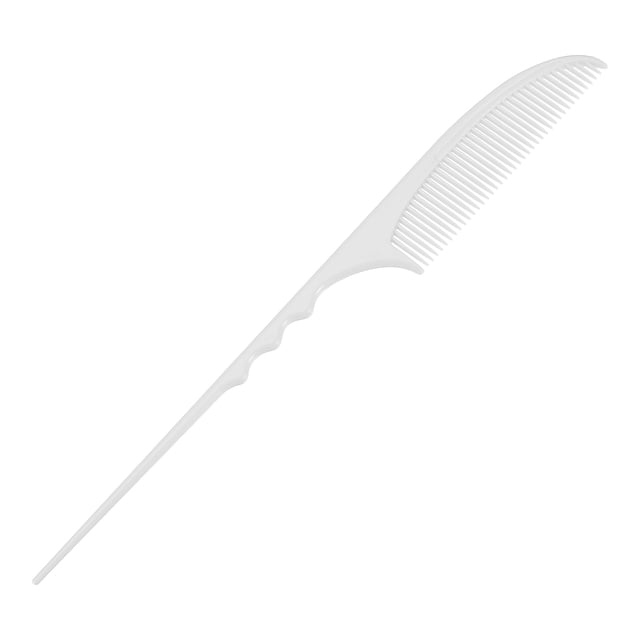 Peine Fino Duradero para Mujeres de 1 Pc de Unique Bargains para Cabello Rizado, Grueso, Lacio y Ondulado de Plástico Blanco