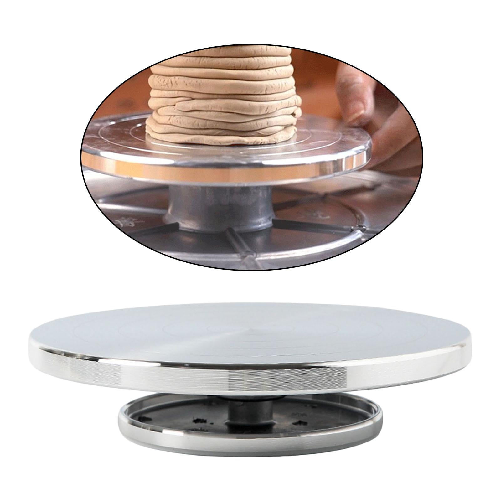 2x Pottery Wheel Alloy Forming Sculpting Turntable Sculpture Ceramic DIY Tool
