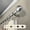Satin Nickel, variant on 0.8125 in. Louise Curtain Rod with 48 to 84 in. Extension, Black