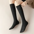 thumbnail image 2 of Womens Casual Knee High Socks Solid Colors Fashion Socks (Solid, 6 Pairs), 9-11, 2 of 6