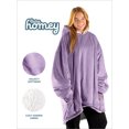 thumbnail image 2 of Plush Sherpa Wearable Blanket - Fluffy & Soft - Lightweight - Adult, Lavender, 2 of 7
