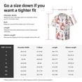 thumbnail image 5 of Rateoe Gnome With Love Letter Pattern Men's Short Sleeve Classic Shirt, Casual Short-Sleeved Shirt, Lightweight Summer Shirt, Cuban Collar Shirt,Button-Front Shirt-Medium, 5 of 5