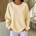 thumbnail image 3 of HAiming Striped Sweatshirts for Women Long Sleeve Loose Casual Scoop Neck Comfy Shirts Fall Winter Going out Tops, 3 of 7
