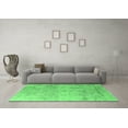 thumbnail image 3 of Ahgly Company Indoor Square Oriental Emerald Green Industrial Area Rugs, 7' Square, 3 of 4