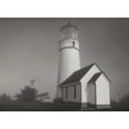 thumbnail image 3 of Geyman, Vitaly 18x14 Black Modern Framed Museum Art Print Titled - Misty Lighthouse III, 3 of 5