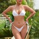 thumbnail image 5 of TaTaai Women's Patchwork Bikini Set, Diamond Crystal Two Piece Swimsuit with Adjustable Ties, Fashion Beach Attire for Vacation, Summer Holiday and Poolside Gift, 5 of 5
