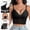 Black, variant on Women Sheer Lace Deep V Camisole Bralette, Cropped Open Back Spaghetti Strap See-Through Mesh Layering Tank Top Wearable Outside Pink XL(XL)
