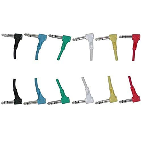 Audio 2000s ADC2289S Câble Audio Droit 1 Pieds 1/4 Pouces TRS à 1/4 Pouces TRS