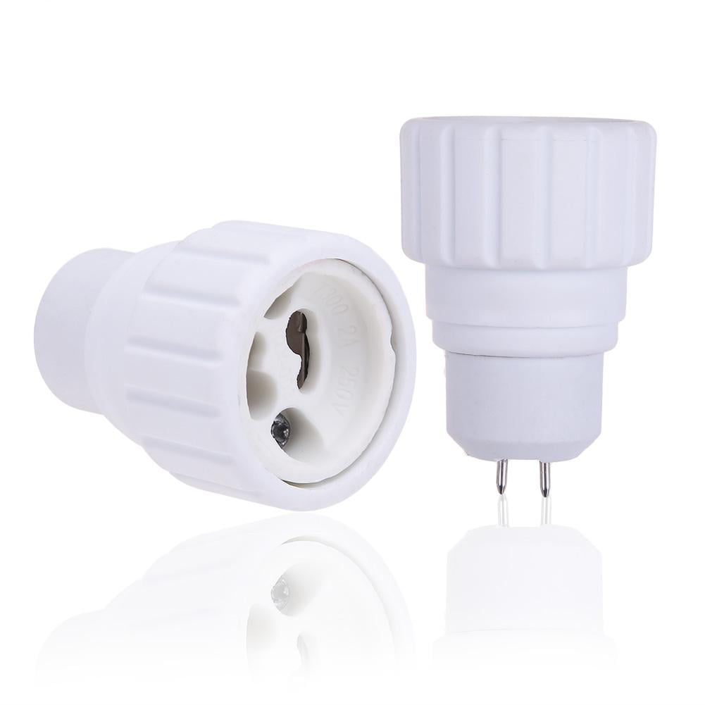 5pcs Heat Resistant MR16 to GU10 Base Lamp Light Holder Socket Converter Adapter 