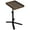 Walnut, variant on HDUTNGISN 360° Swivel Height Adjustable Side Table with Device Slot for Couch,Bed,Chair (Black,wheel)