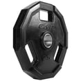thumbnail image 3 of Disco de pesas CAP Barbell de 25 lb con agarre y recubrimiento de goma para barra olímpica, 3 of 4