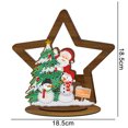 thumbnail image 3 of Adorno de Navidad de madera Diamante de cristal de forma especial de una cara (BJP609) Sywqhk Decoración hogareña, 3 of 9