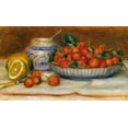 thumbnail image 2 of Renoir, Pierre-Auguste 24x16 Black Ornate Wood Framed with Double Matting Museum Art Print Titled - Strawberries, 2 of 4