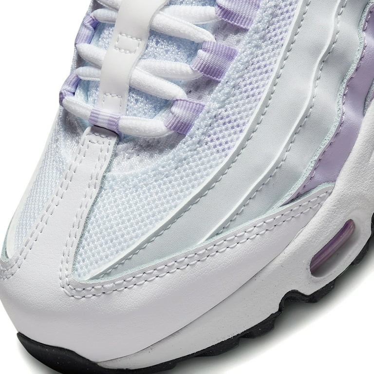 Big Kid's Nike Air Max 95 Recraft "Violet White/Mtlc Silver (CJ3906 108) 4.5 Walmart.com