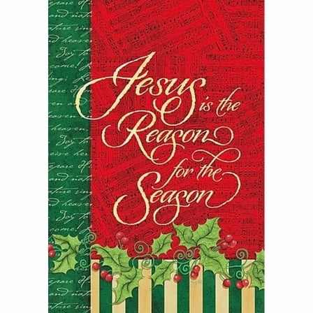 Lang Companies, Reason for the Season Flag -Large - 28 x 40 by Jane Shasky