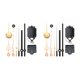 thumbnail image 4 of Bearachild Pendulum Clock Movement Kits Replacement Kits Pendulum Shaft Hands & w/ Long Tipo 1 2piezas, 4 of 6