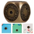 thumbnail image 2 of Shisuyan Exquisite Retro Brass Dice Set For Board Games And Collectors Hand-Polished 6-Sided Metal Dice For Creative Gaming Brass Dice For Table Board Games, 2 of 8