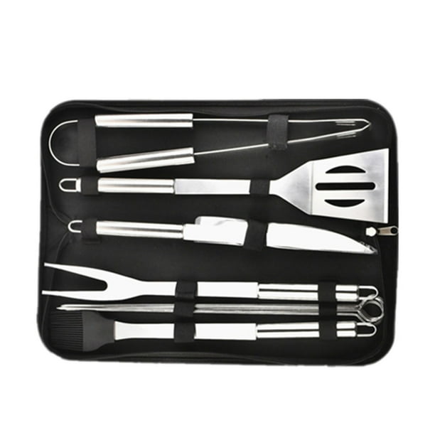 Herramientas para parrilla, herramienta para barbacoa de acero inoxidable, juego de herramientas para barbacoa de acero inoxidable, accesorios para parrilla para barbacoa, acabado de lujo