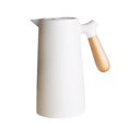 thumbnail image 2 of Hervidor de agua nórdico de 100 ml con aislamiento térmico para el hogar, olla de vidrio con aislamiento térmico blanco, 2 of 8