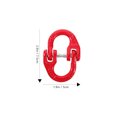 thumbnail image 2 of REOFLYUP Oval Ring Connecting Link Safety Chain Attachment Red Alloy Steel 1Pcs, 2 of 7