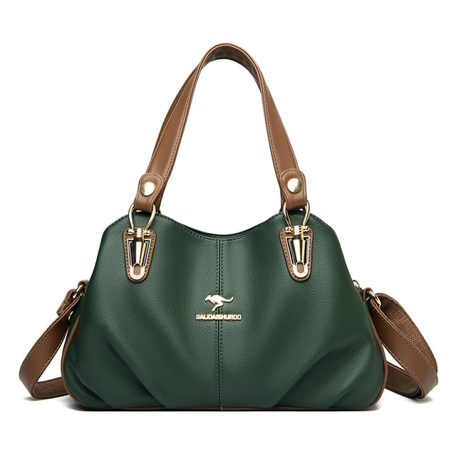 Bolso de mujer, bolso de mamá de mediana edad, bolso bandolera de hombro de color combinado, bolso de mano atmosférico
