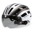 thumbnail image 1 of Equipo de ciclismo Irfora Casco de bicicleta de montaña , casco de motociclismo con luz trasera, visera magnética desmontable, protección UV para hombres y mujeres, 1 of 7