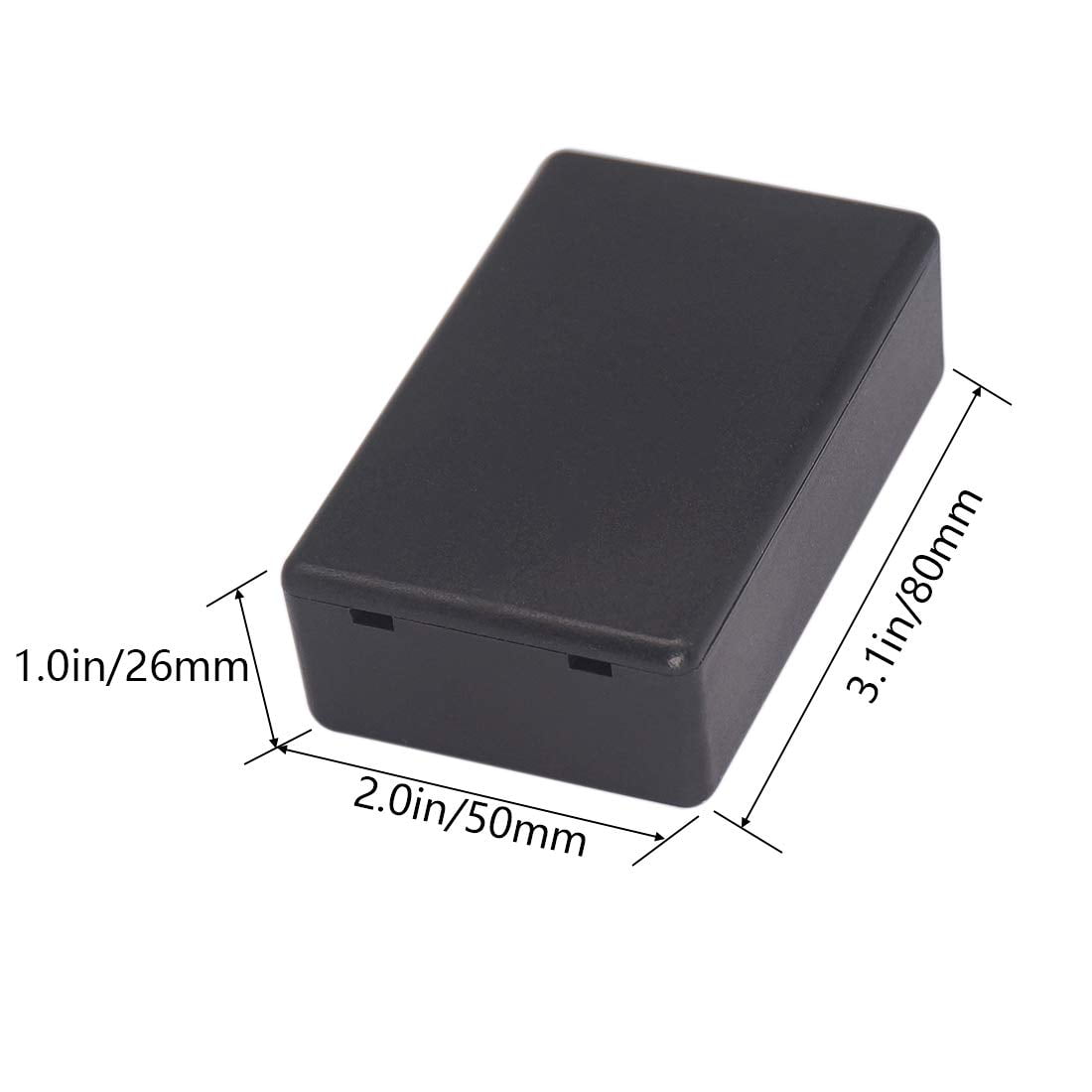 5 pieces of plastic electrical project box electronic project box power junction box black 3.151.971.02 inches (805026 millimeters)