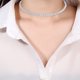 thumbnail image 3 of Collar elegante con dije de cadena de clavícula y diamantes brillantes, 3 of 5