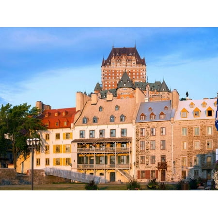 Facade of Chateau Frontenac in Lower Town, Quebec City, Quebec, Canada Print Wall