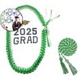 thumbnail image 1 of Dvruxg Graduation Leis 2025 Graduation Ribbon Lei Double Braided Necklace Handmade Congrats Graduates Money Leis, 1 of 3