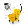 thumbnail image 2 of Commercial Mop Bucket with Side Press Wringer, 26 Quart, Mop and Bucket with Handle, Buckets for Kitchen, Home, Dorm, Living Room, Indoor, Yellow, 2 of 5