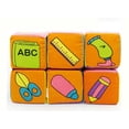 thumbnail image 4 of New Infant Baby Soft Cloth Building Blocks Educational Toys Rattles 6pcs/ Set, 4 of 6