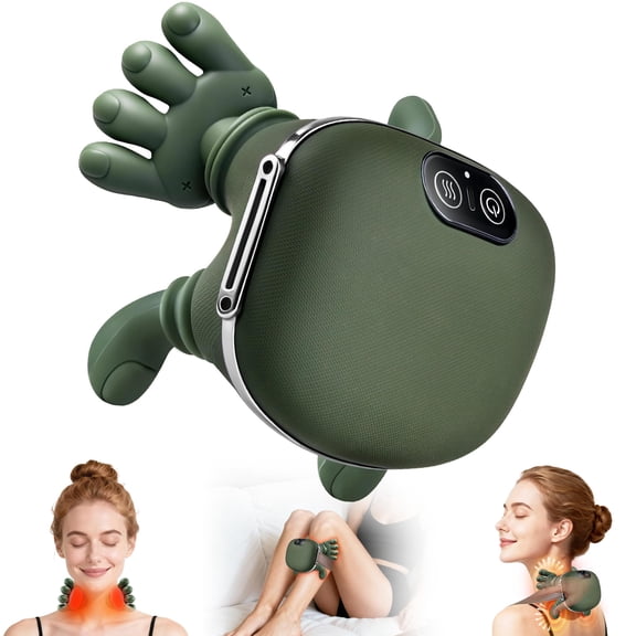 Neck Massager with Heat for Pain Relief deep Tissue,Shoulder & Back Massager,masajeador de espalda y Cuello shiatsu Neck and Back Massager