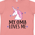 thumbnail image 4 of Inktastic My Oma Loves Me Girl Unicorn Girls Toddler T-Shirt, 4 of 5