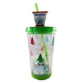 thumbnail image 1 of Cool Gear Holiday Owl Snowglobe Tumbler 21 fl. Oz. Christmas Tree Green, 1 of 1
