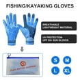 thumbnail image 3 of Sun Will Ice Silk Gloves Compression Sun Protection Non-Slip Gloves Blue S-XL, 3 of 8